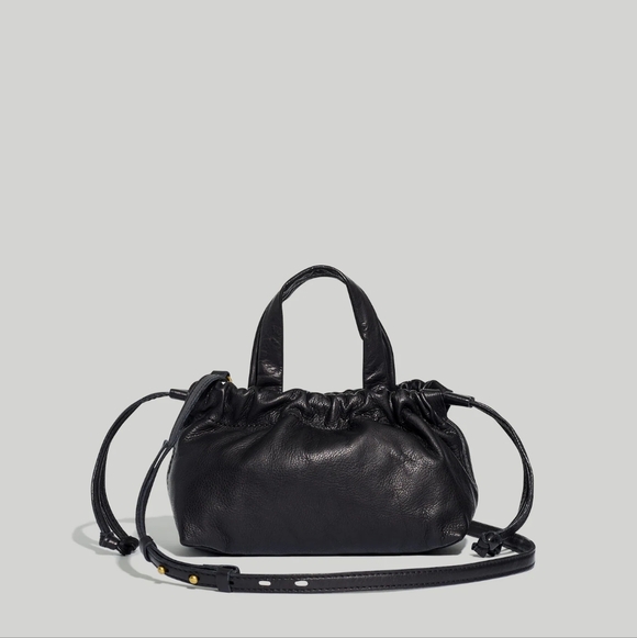 Madewell Handbags - Madewell Mini Piazza Crossbody Bag in Black Leather